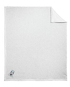 Port &amp; Company® Core Fleece Sweatshirt Blanket - Embroidery - TCNE Wolfpack Logo-Ash