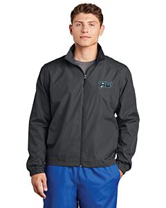 Sport-Tek® Full-Zip Wind Jacket - Left Chest Embroidery - TCNE Golf-Graphite