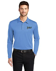 Port Authority® Silk Touch™ Performance Long Sleeve Polo - Left Chest Embroidery - TCNE Golf