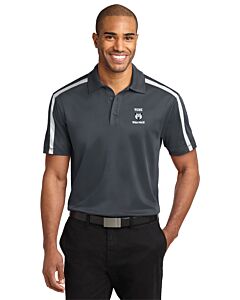 Port Authority® Silk Touch™ Performance Colorblock Stripe Polo - Embroidery - TCNE Wolfpack Logo