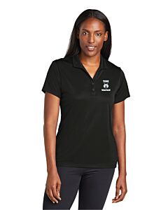 Sport-Tek® Ladies PosiCharge® Re-Compete Polo - Embroidery - TCNE Wolfpack Logo-Black