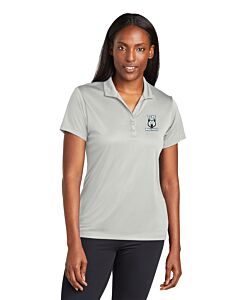 Sport-Tek® Ladies PosiCharge® Re-Compete Polo - Embroidery - TCNE Wolfpack Logo-Silver