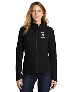 The North Face® Ladies' Castle Rock Soft Shell Jacket - Embroidery -TNF Black