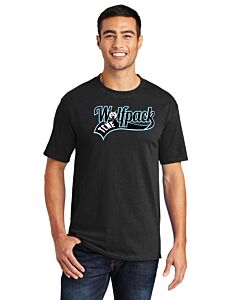 Port & Company® Core Blend Tee - Front Imprint - Wolfpack Ribbon Logo