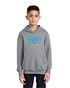 Port &amp; Company® Youth Core Fleece Pullover Hooded Sweatshirt - DTG-Athletic Heather